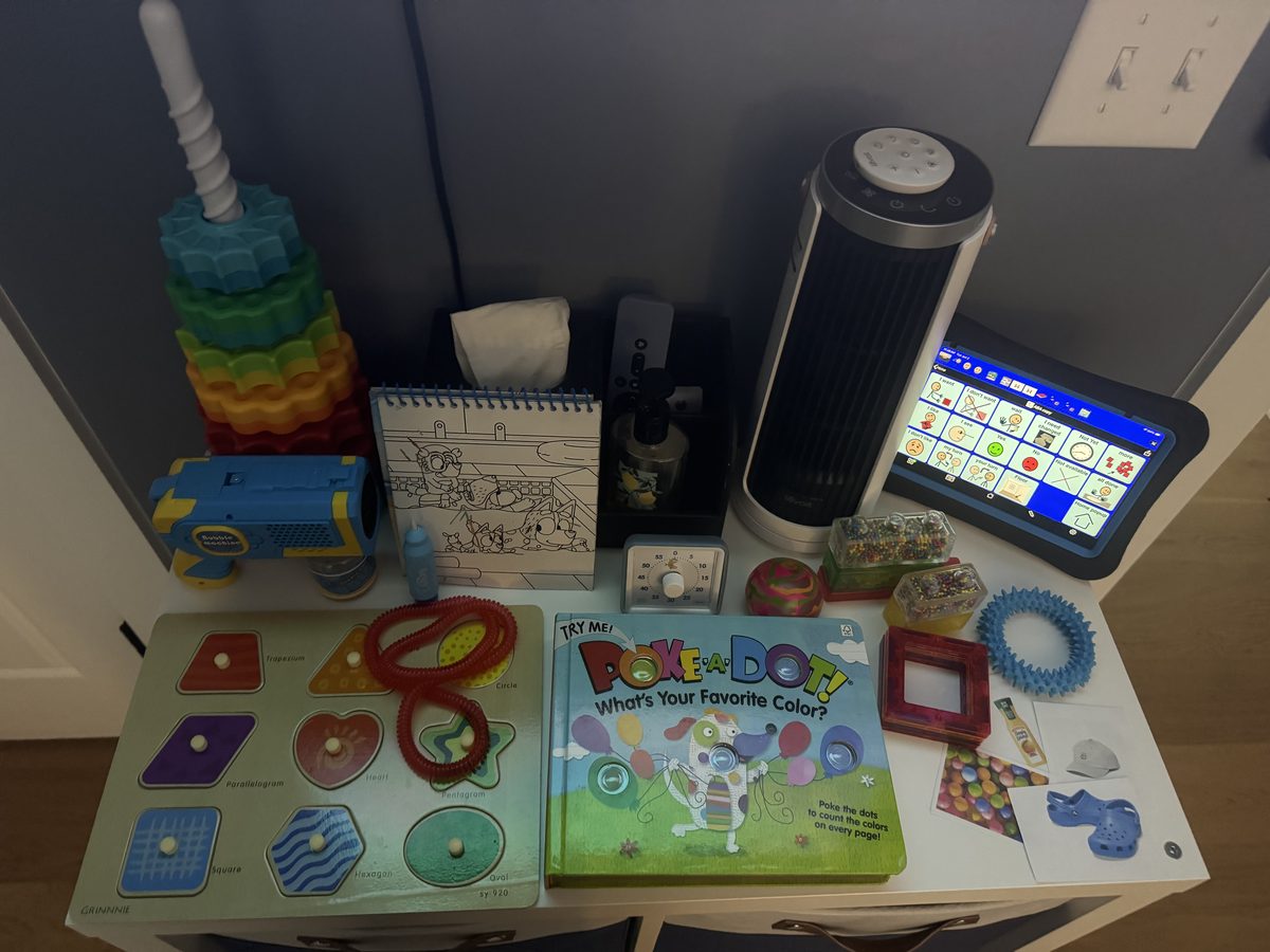 Sensory and communication station at Winston Salem clinic